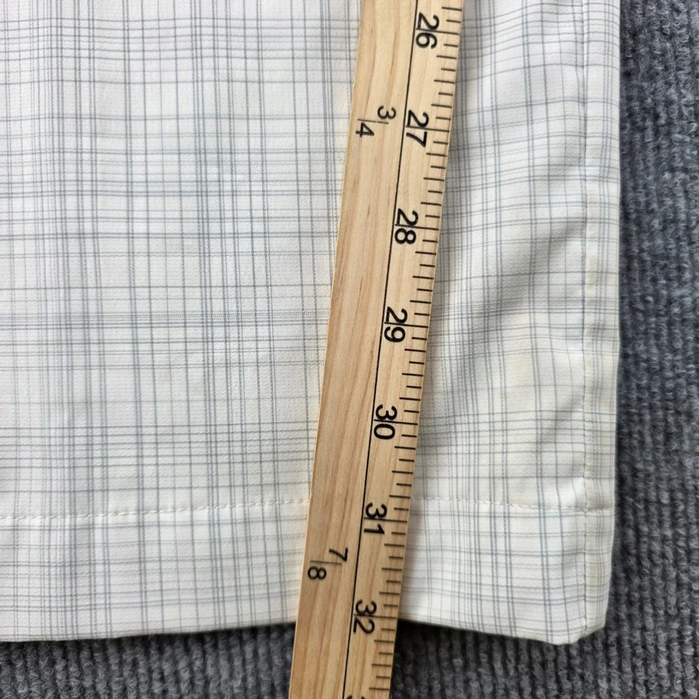 Nike Golf Mens 40x32 Plaid Pants Gray White Straight Leg Stretch RN56323